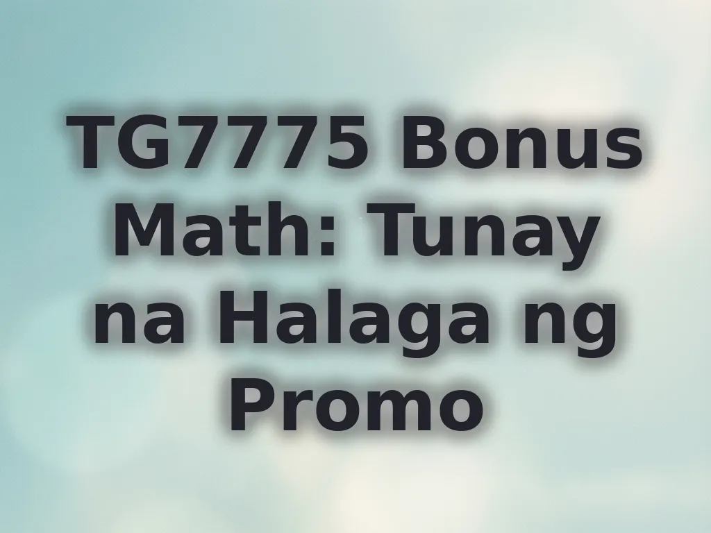 Kalkulasyon ng bonus value