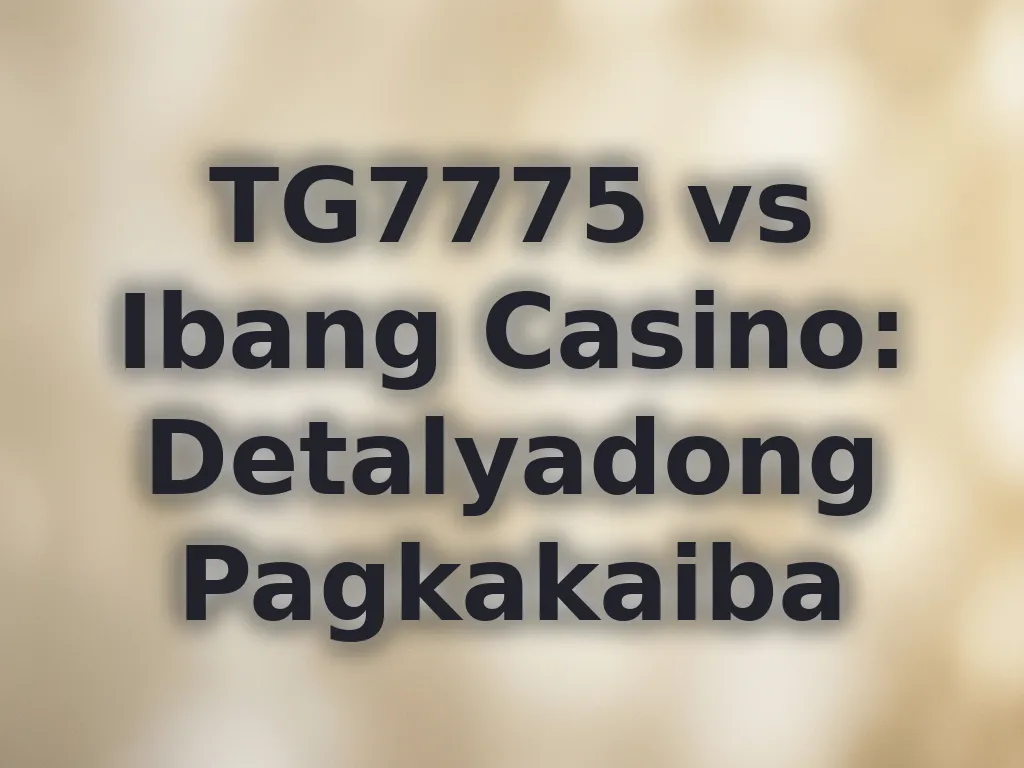 TG7775 Comparison